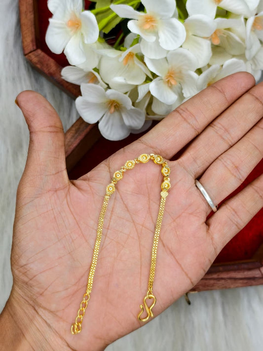 Elegant Women’s Bracelet – 1 Gram Gold with Matte Finish