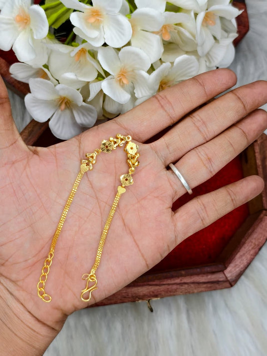 Elegant Women’s Bracelet – 1 Gram Gold with Matte Finish