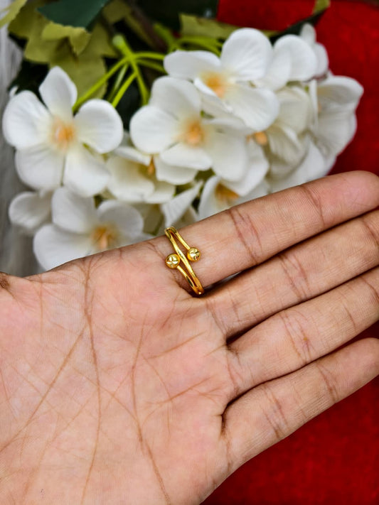 Elegant Women’s 1 Gram Gold Ring – Matte Finish