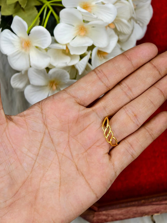 Elegant Women’s 1 Gram Gold Ring – Matte Finish