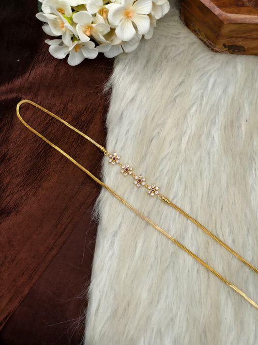 30 Inch Micro Plated Traditional Mugappu Chain