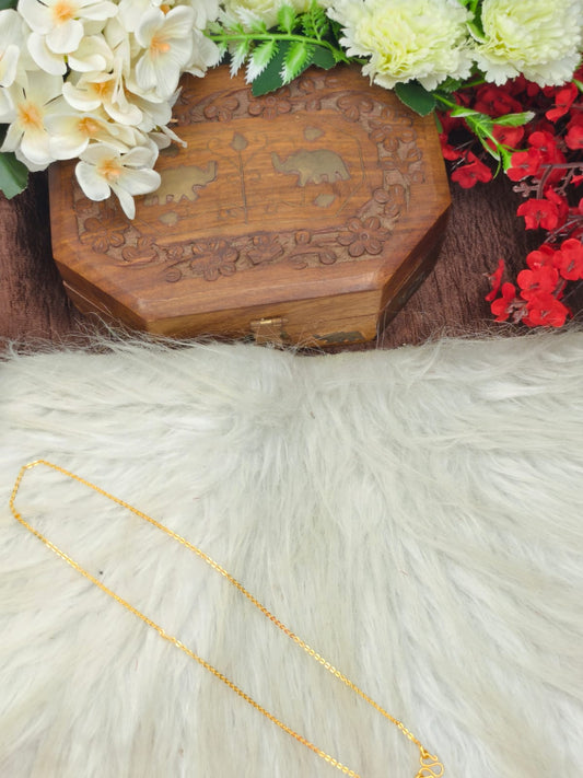 Instagram Trending (1Gram gold Plated) Short Chain matte finished