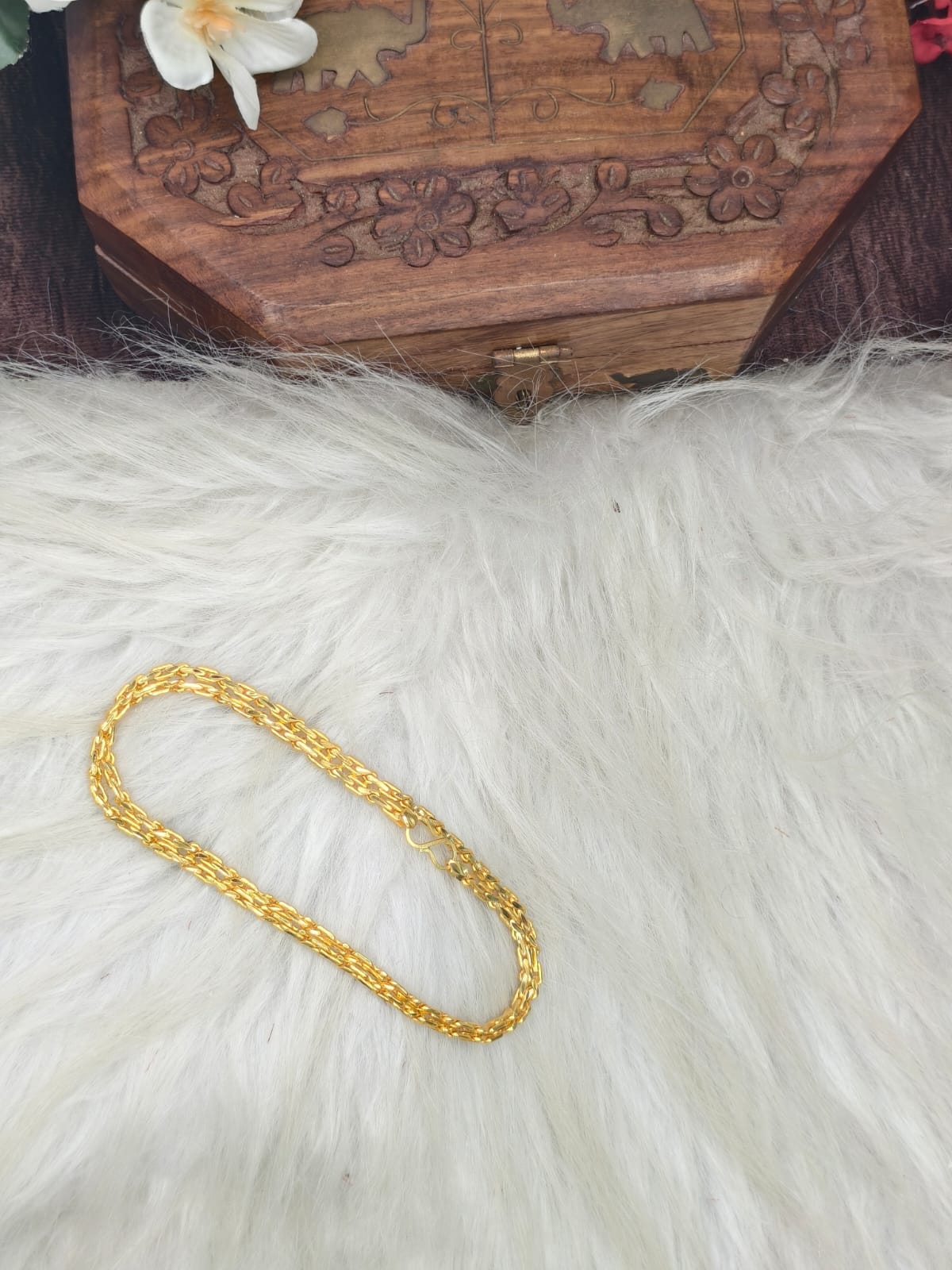 Men’s Elite Gold-Plated Chain – Modern Heavy-Style Design