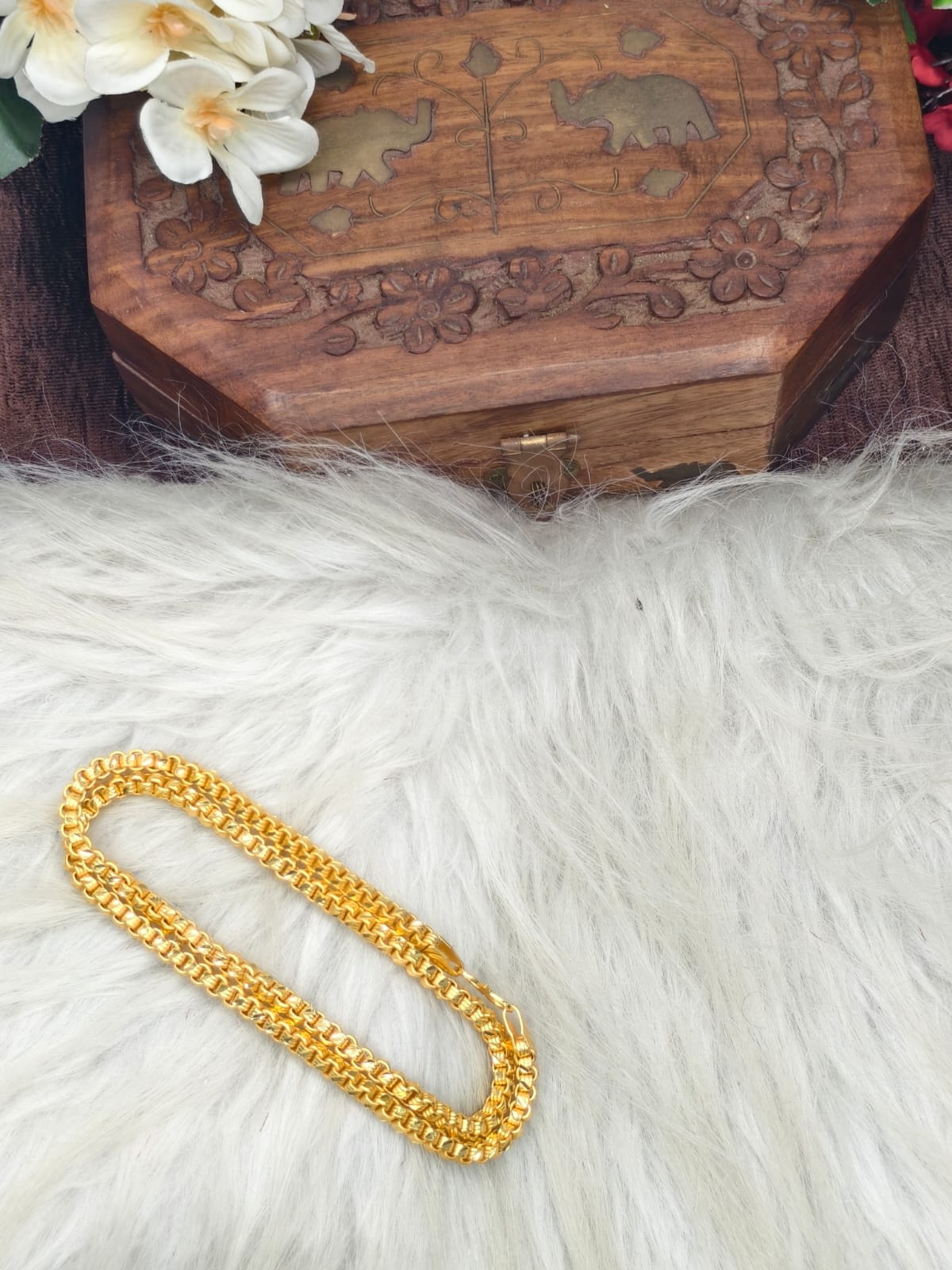 Men’s Signature Gold Chain – Unique Heavy Look Design