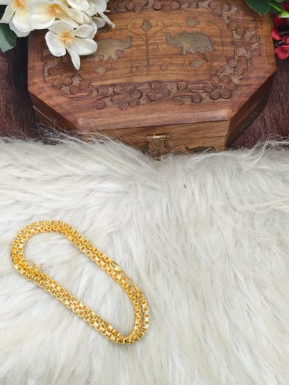 Men’s Exclusive Matte Gold Chain – Trendy & Powerful Style