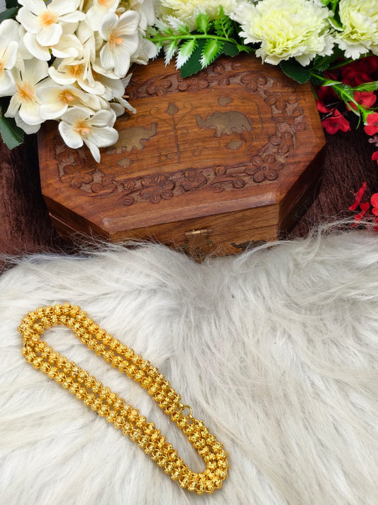Matte Finished Women’s Gold Plated Chain – Real Gold Look | Daily Wear Elegant Chain