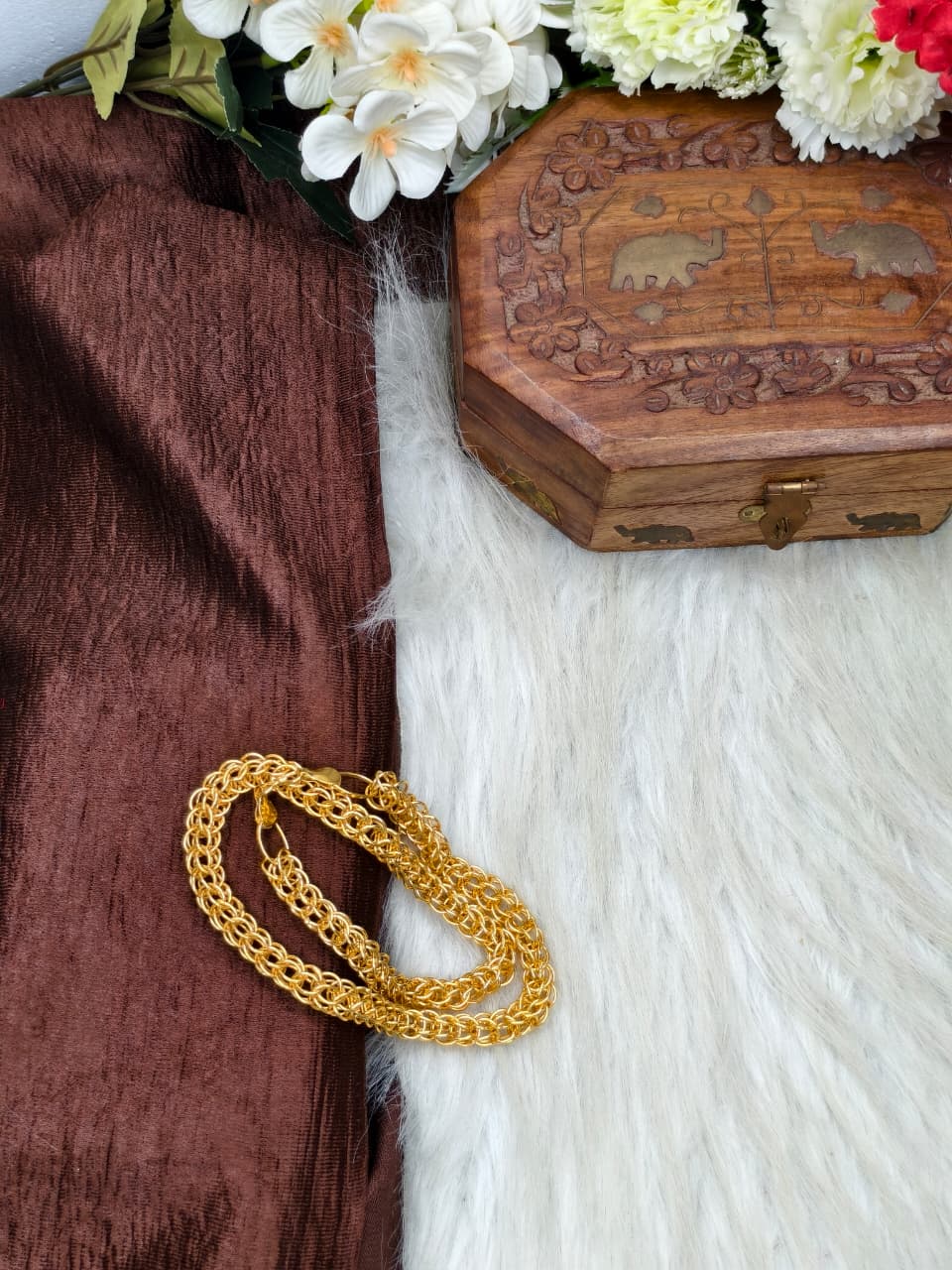 Men’s Elite Gold-Plated Chain – Modern Heavy-Style Design