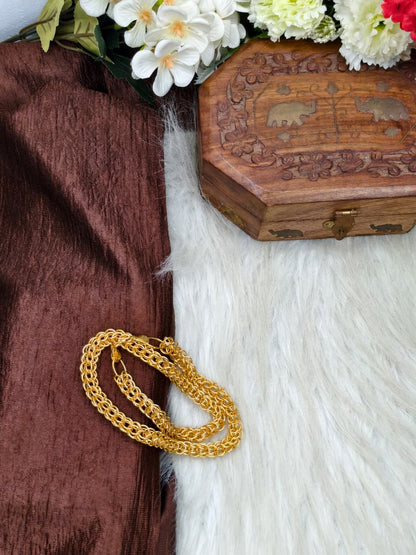 Men’s Elite Gold-Plated Chain – Modern Heavy-Style Design