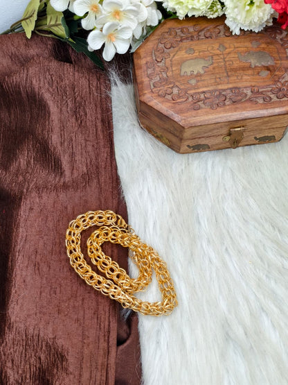 Men’s Elite Gold-Plated Chain – Modern Heavy-Style Design