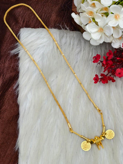 South Indian Traditional Impone Thali Mangalsutra – Gold Plated Sacred Wedding Chain