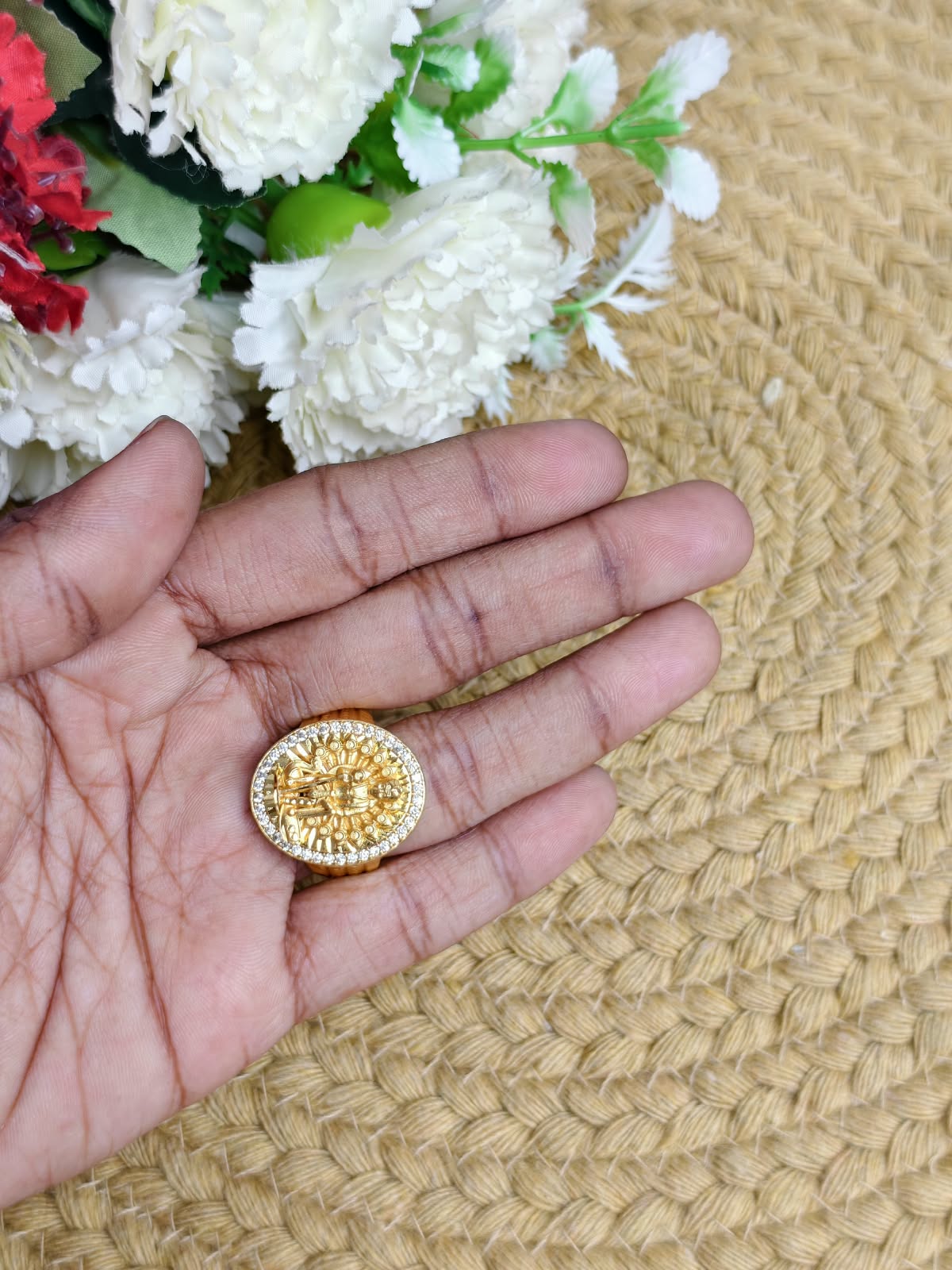 ✨ Men’s 1 Gram Gold Ring – Matte Finish ✨