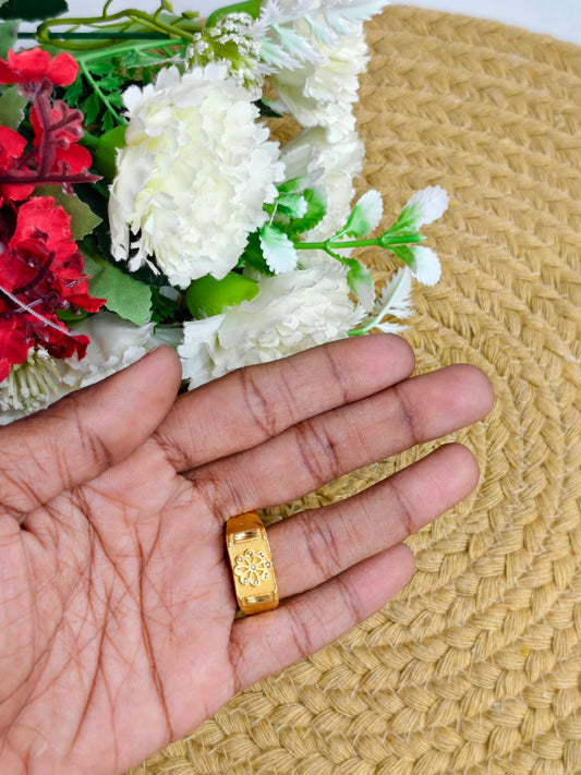 ✨ Men’s 1 Gram Gold Ring – Matte Finish ✨