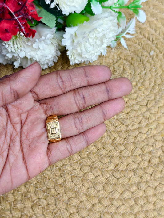 ✨ Men’s 1 Gram Gold Ring – Matte Finish ✨