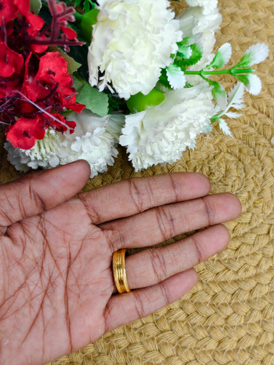 ✨ Men’s 1 Gram Gold Ring – Matte Finish ✨