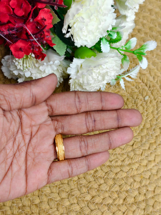 ✨ Men’s 1 Gram Gold Ring – Matte Finish ✨