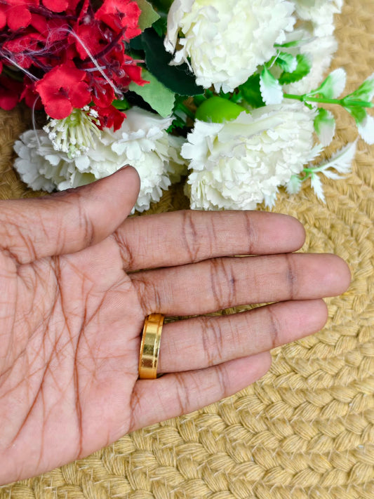 ✨ Men’s 1 Gram Gold Ring – Matte Finish ✨