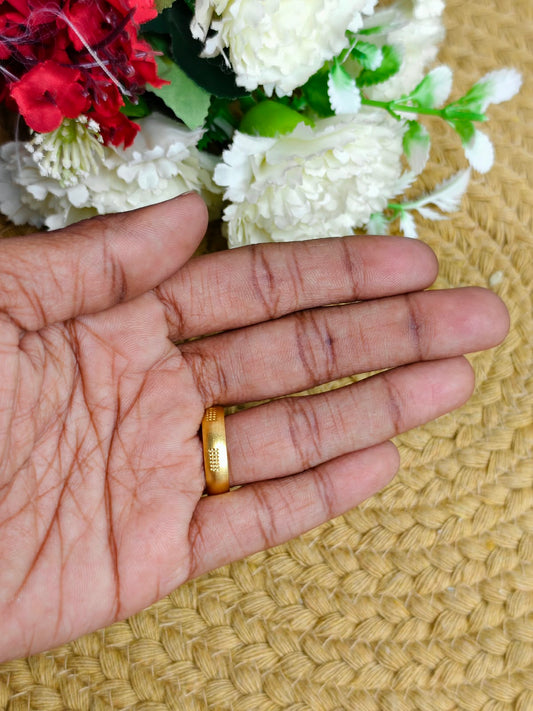 ✨ Men’s 1 Gram Gold Ring – Matte Finish ✨