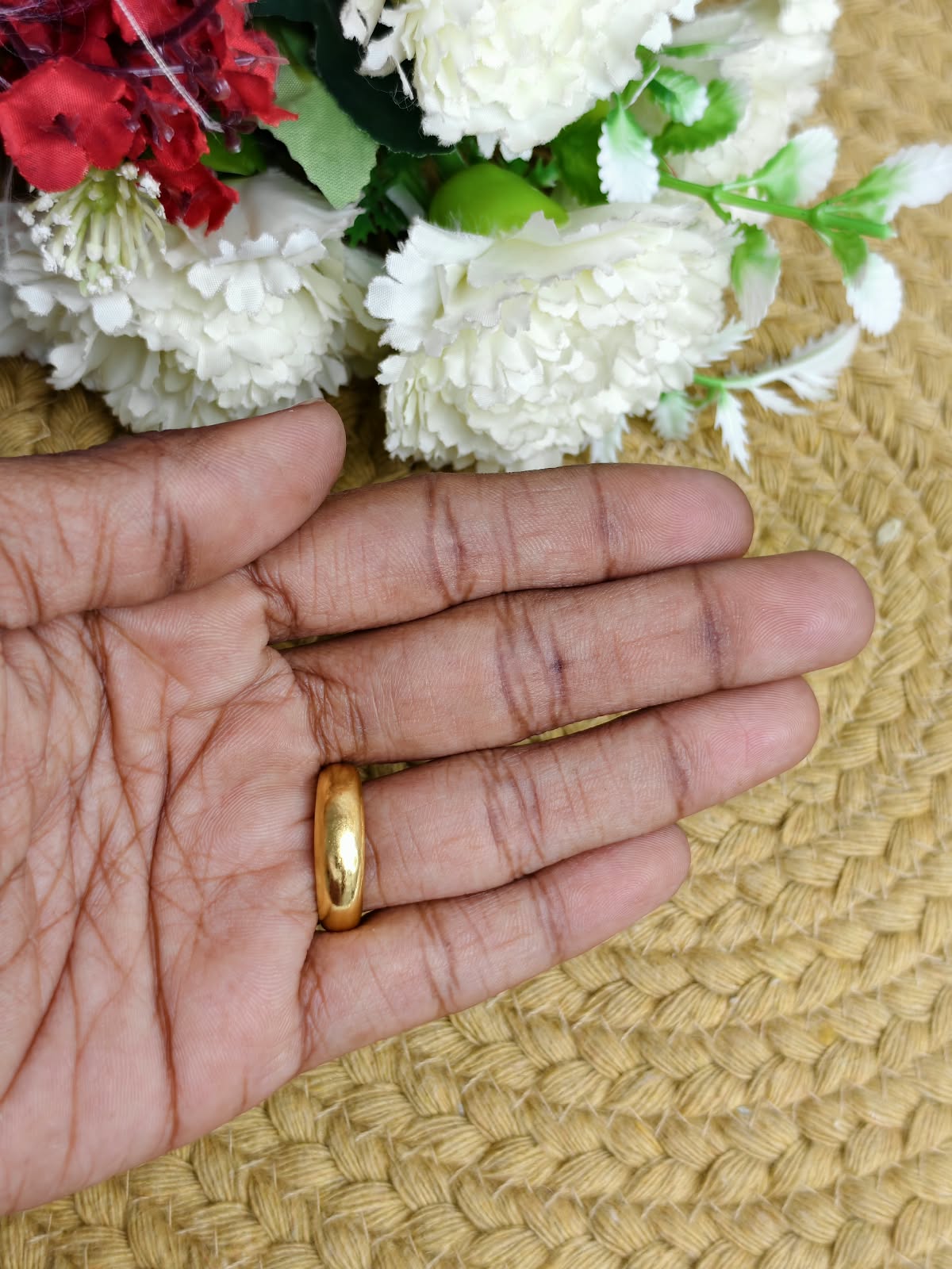 ✨ Men’s 1 Gram Gold Ring – Matte Finish ✨