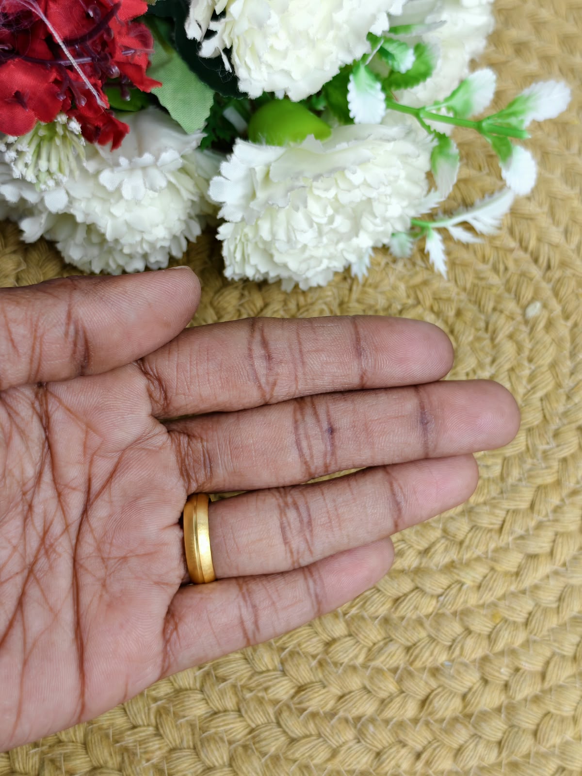 ✨ Men’s 1 Gram Gold Ring – Matte Finish ✨