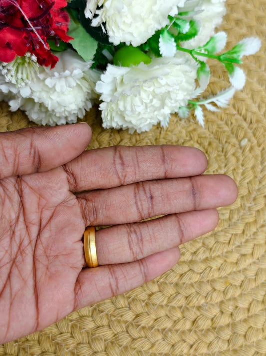 ✨ Men’s 1 Gram Gold Ring – Matte Finish ✨