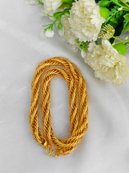 Exclusive Men's Gold-Plated Chain – Premium Bold Design Model-5