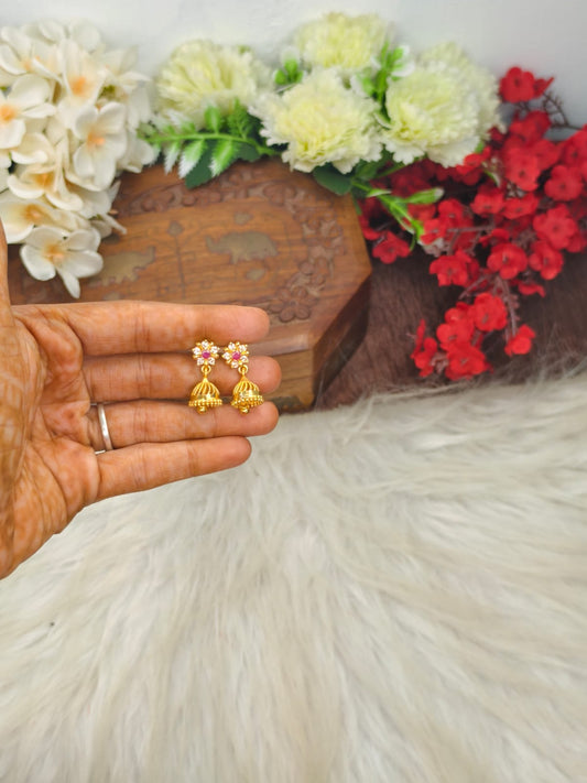 Instagram Trending (1Gram gold Plated) Jhumki Model-21
