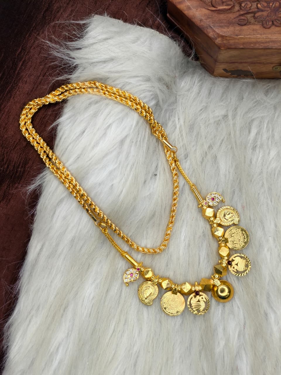 South Indian Traditional Impone Thali Mangalsutra – Gold Plated Sacred Wedding Chain