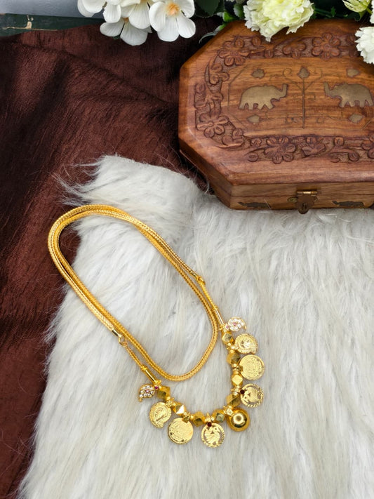 South Indian Traditional Impone Thali Mangalsutra – Gold Plated Sacred Wedding Chain