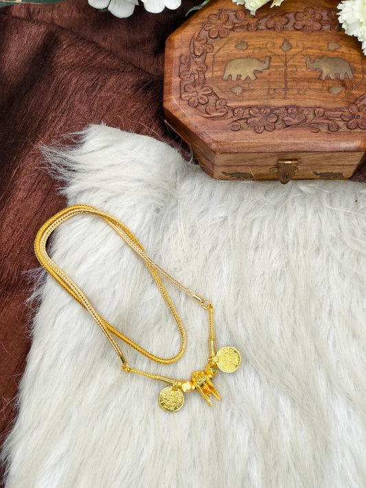 South Indian Traditional Impone Thali Mangalsutra – Gold Plated Sacred Wedding Chain