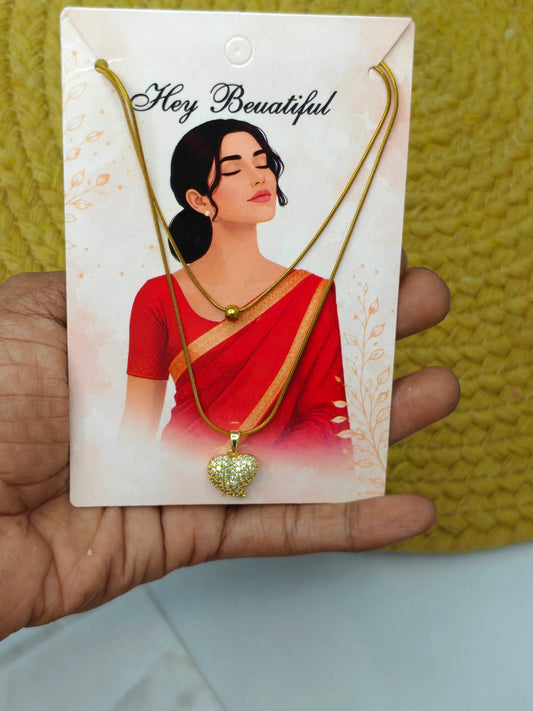 ✨ Elegant Square Pendant Chain