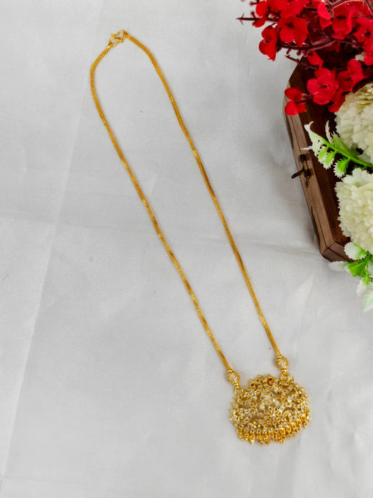 Women's Micro Dollar Chain – 1 Gram Gold Plated Pendant Chain