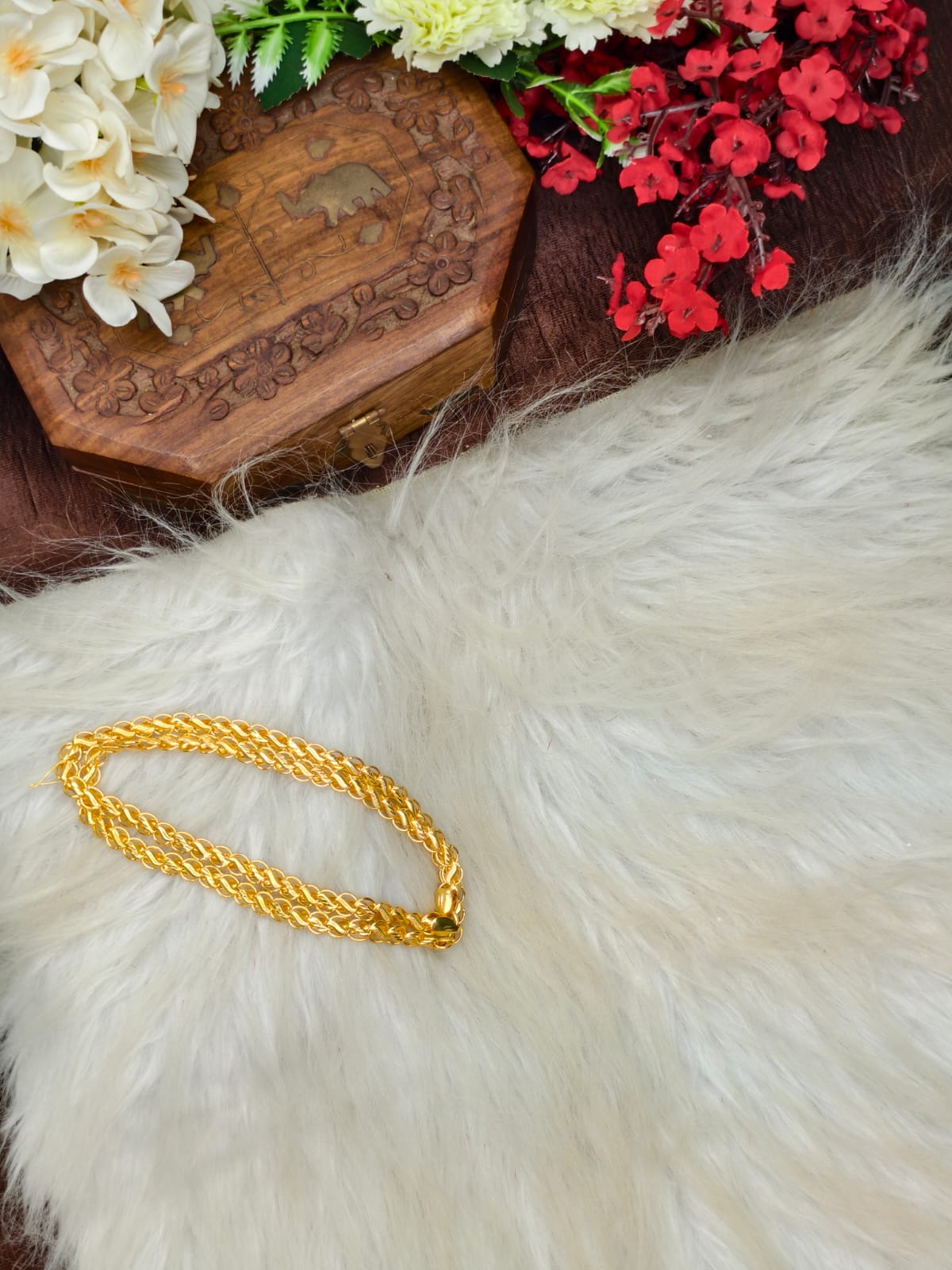 (1Gram gold plated) Lotus Model